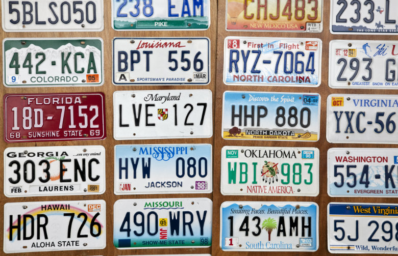 Car number plates