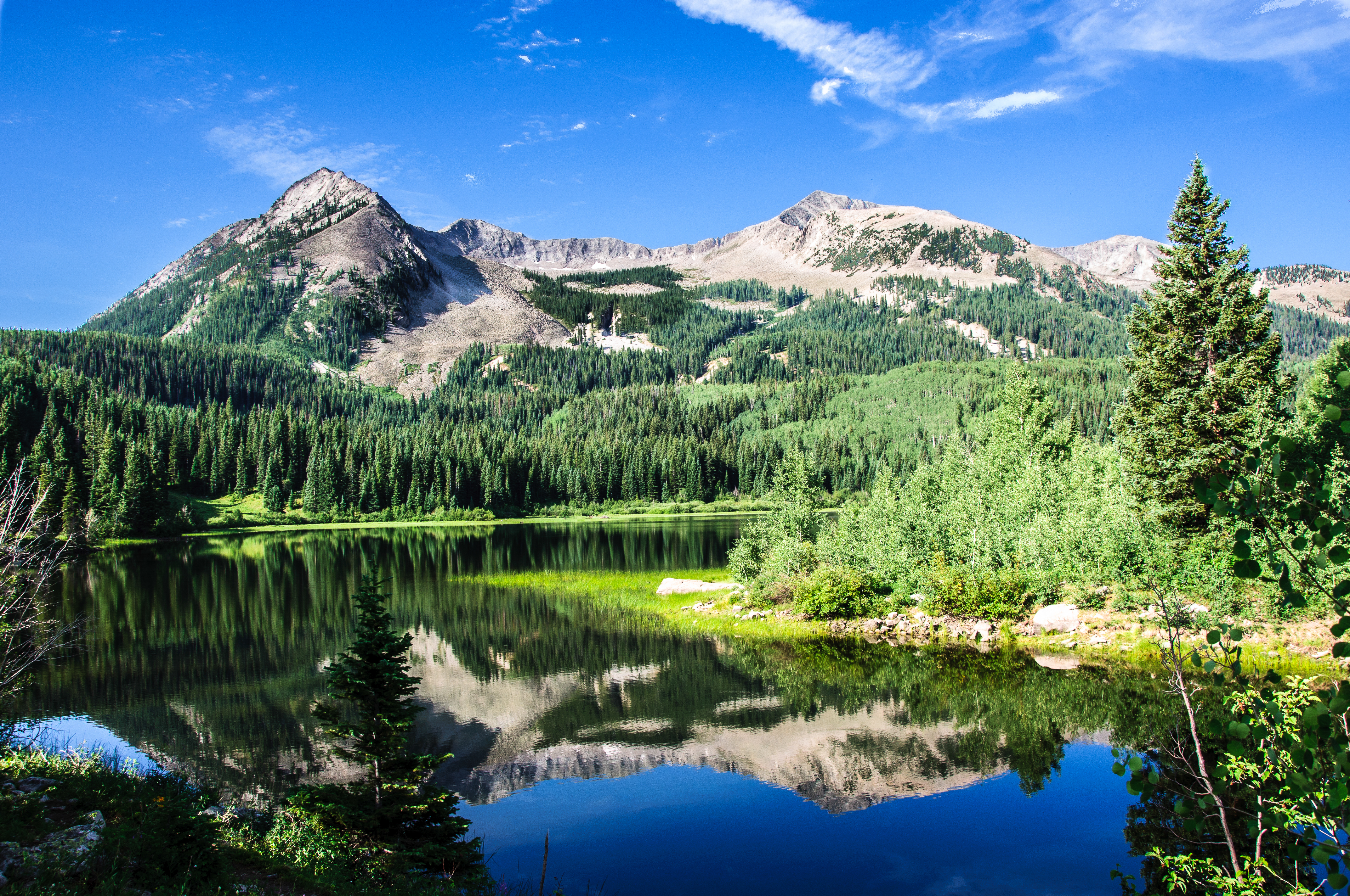 Colorado Lake and Mountains