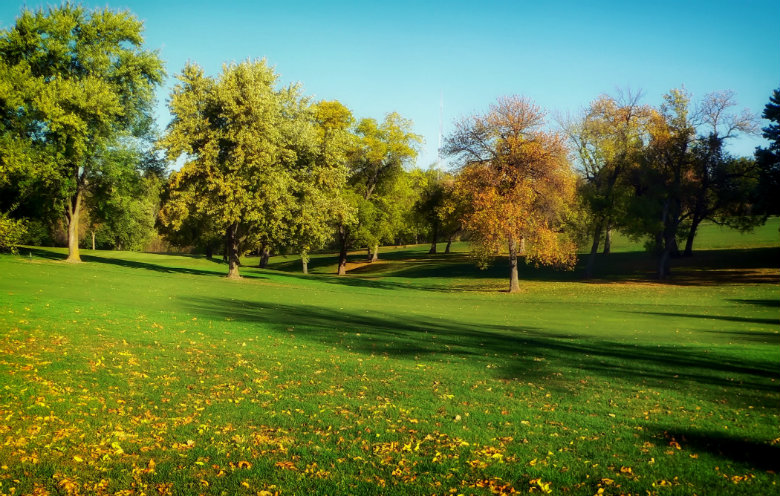 Nebraska Park In Fall