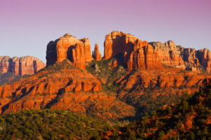 Sunset over Cathedral Rock