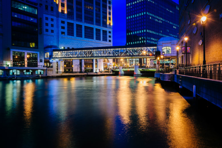 Bridge and Buildings - Milwaukee River