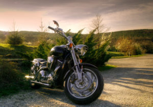 Motorcycle In Nature 