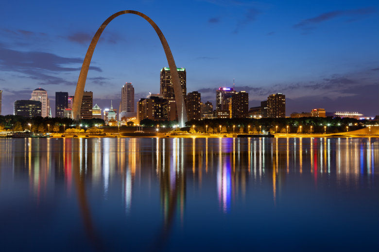 Skyline of St. Louis Missouri