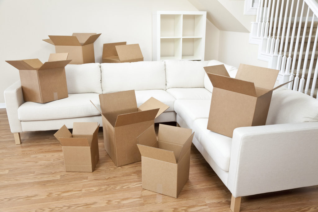 Boxes in Living Room