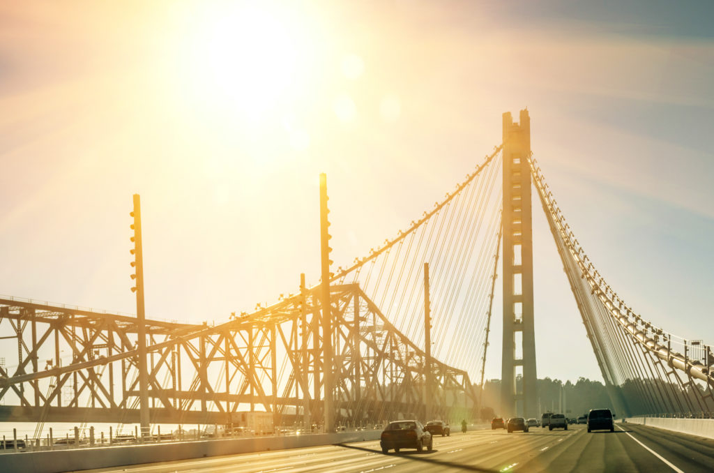 Oakland Bay Bridge before Sunset 