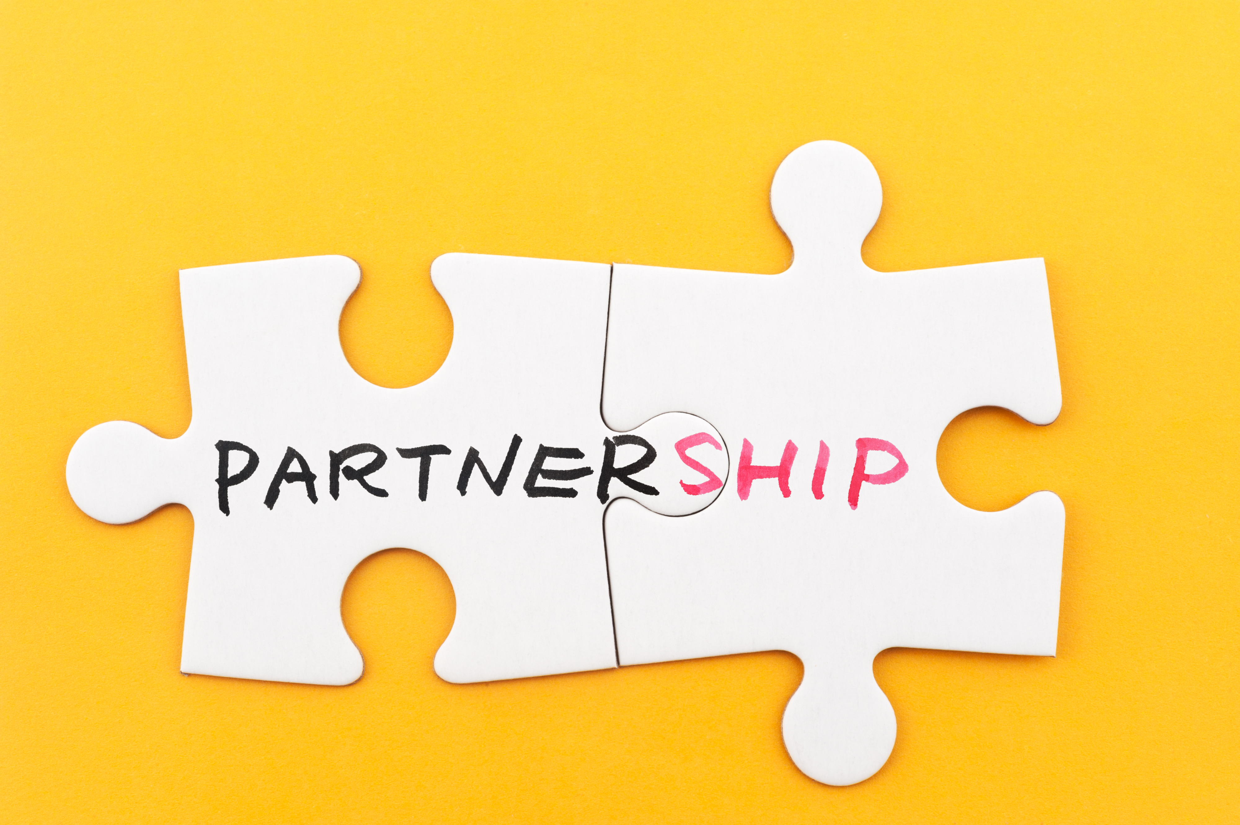 Partnership puzzle concept